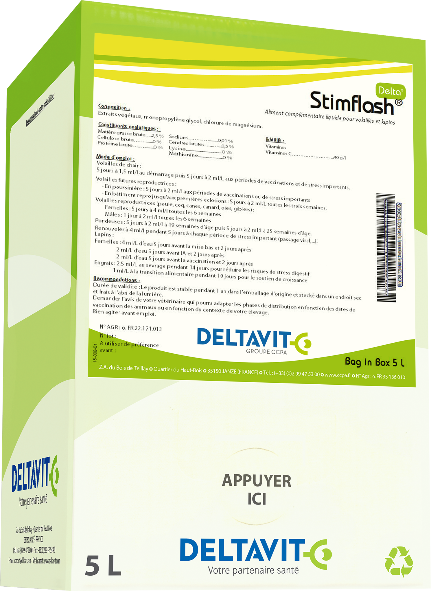 Delta Stim Flash stress thermique volailles